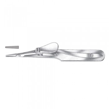 Arruga Micro Needle Holder Straight - With Lock Stainless Steel, 13.5 cm - 5 1/4"
